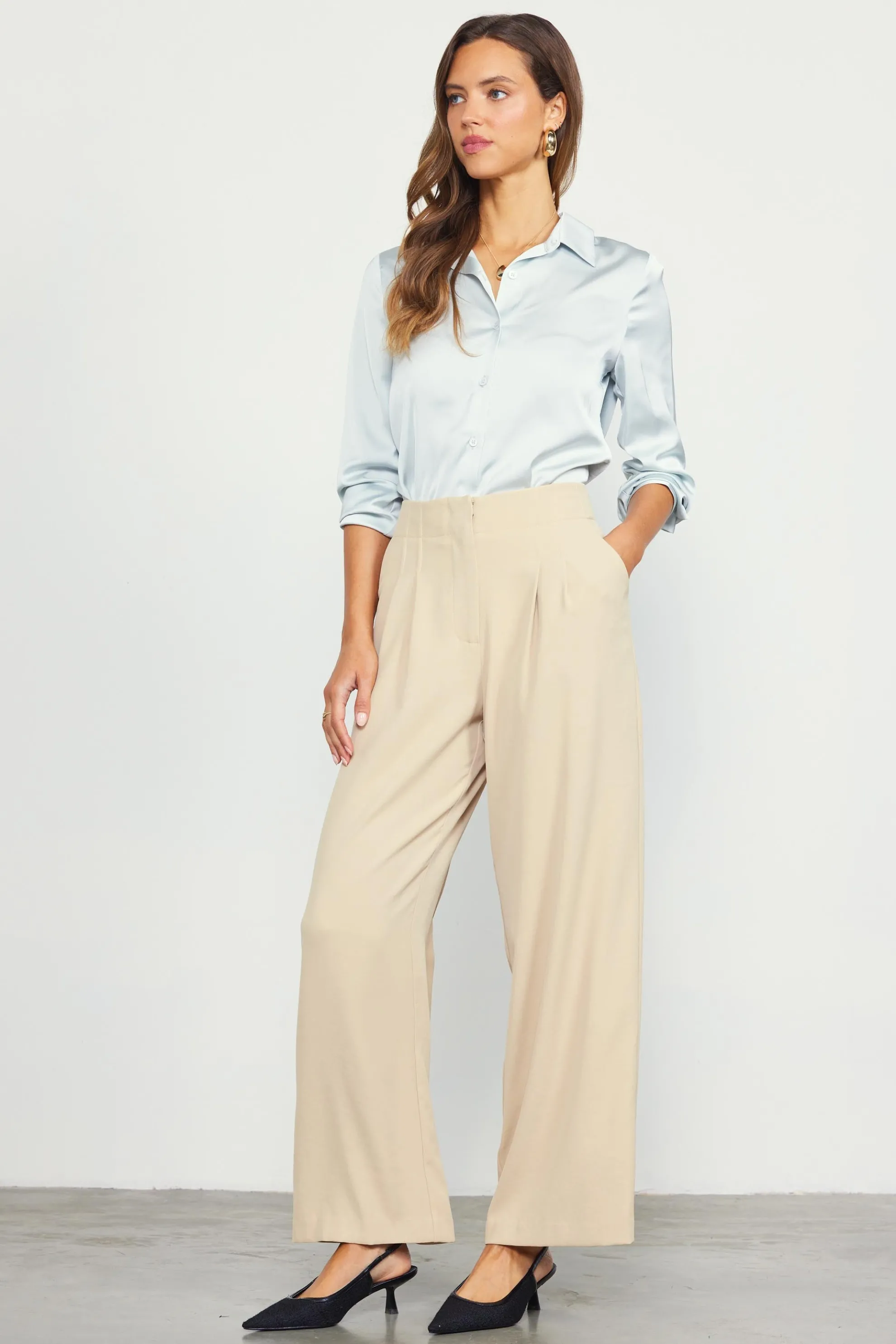 Recycled Wide Leg Pants