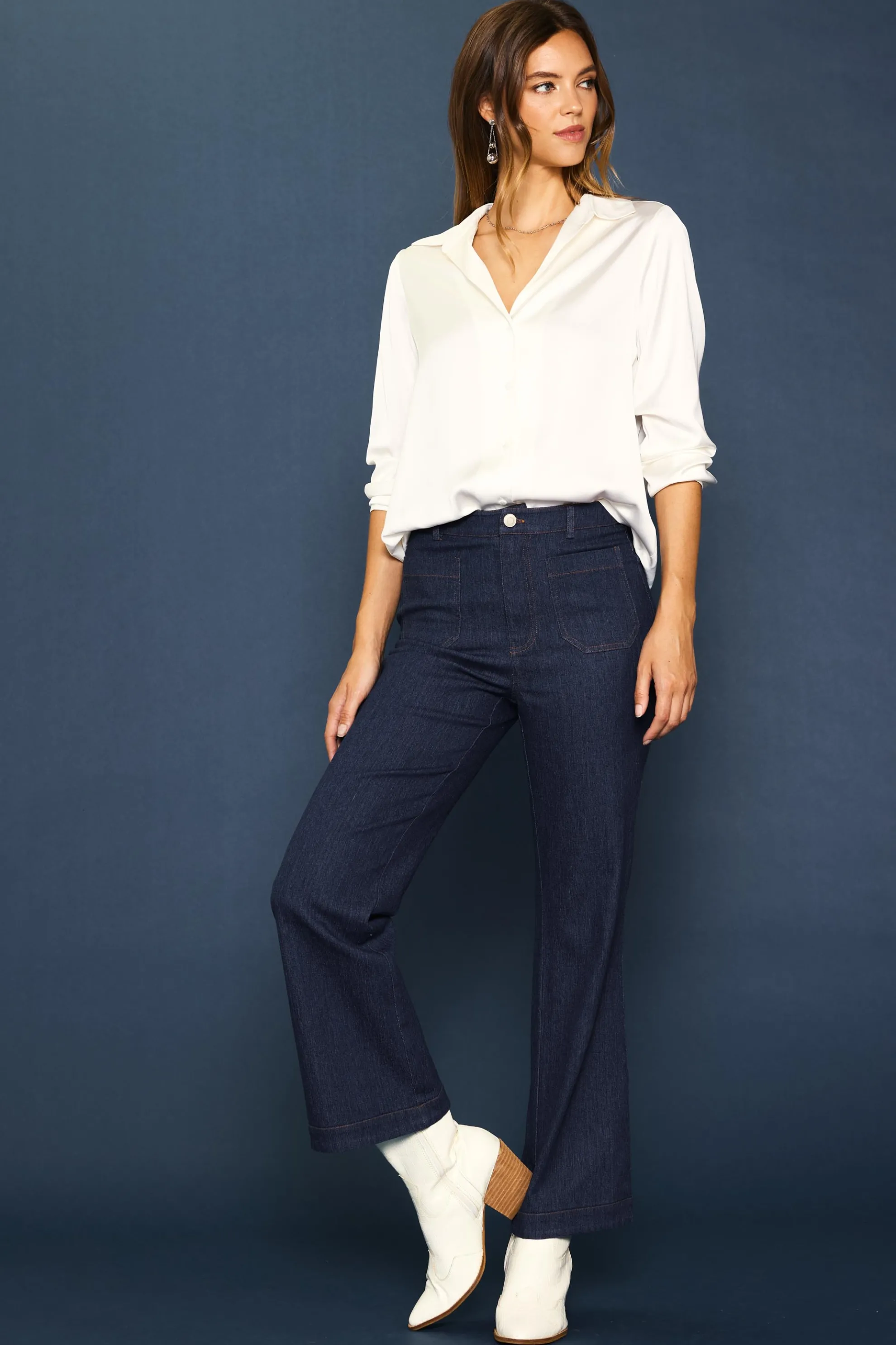 Recycled Button Down Top