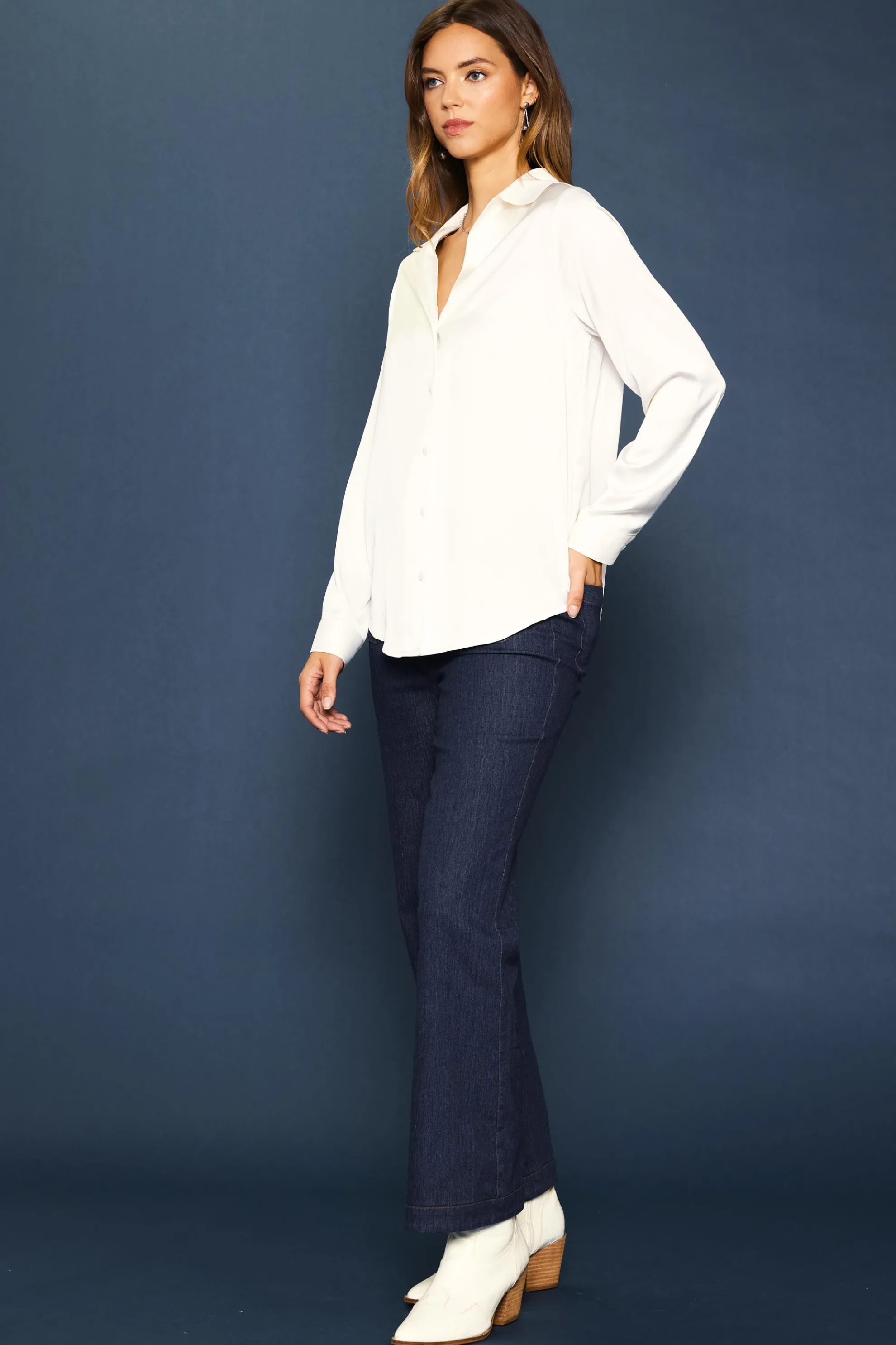 Recycled Button Down Top