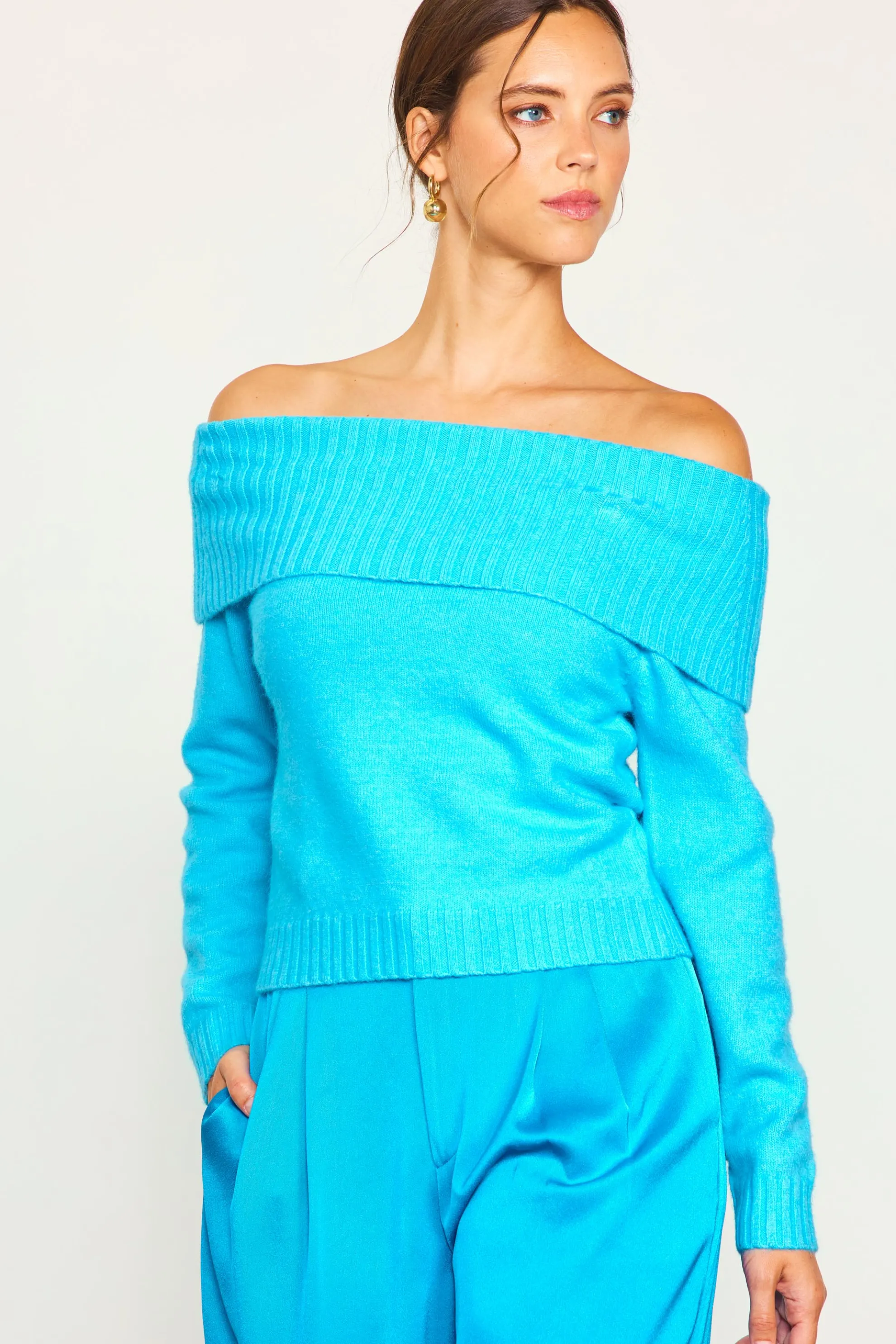 Off Shoulder Sweater