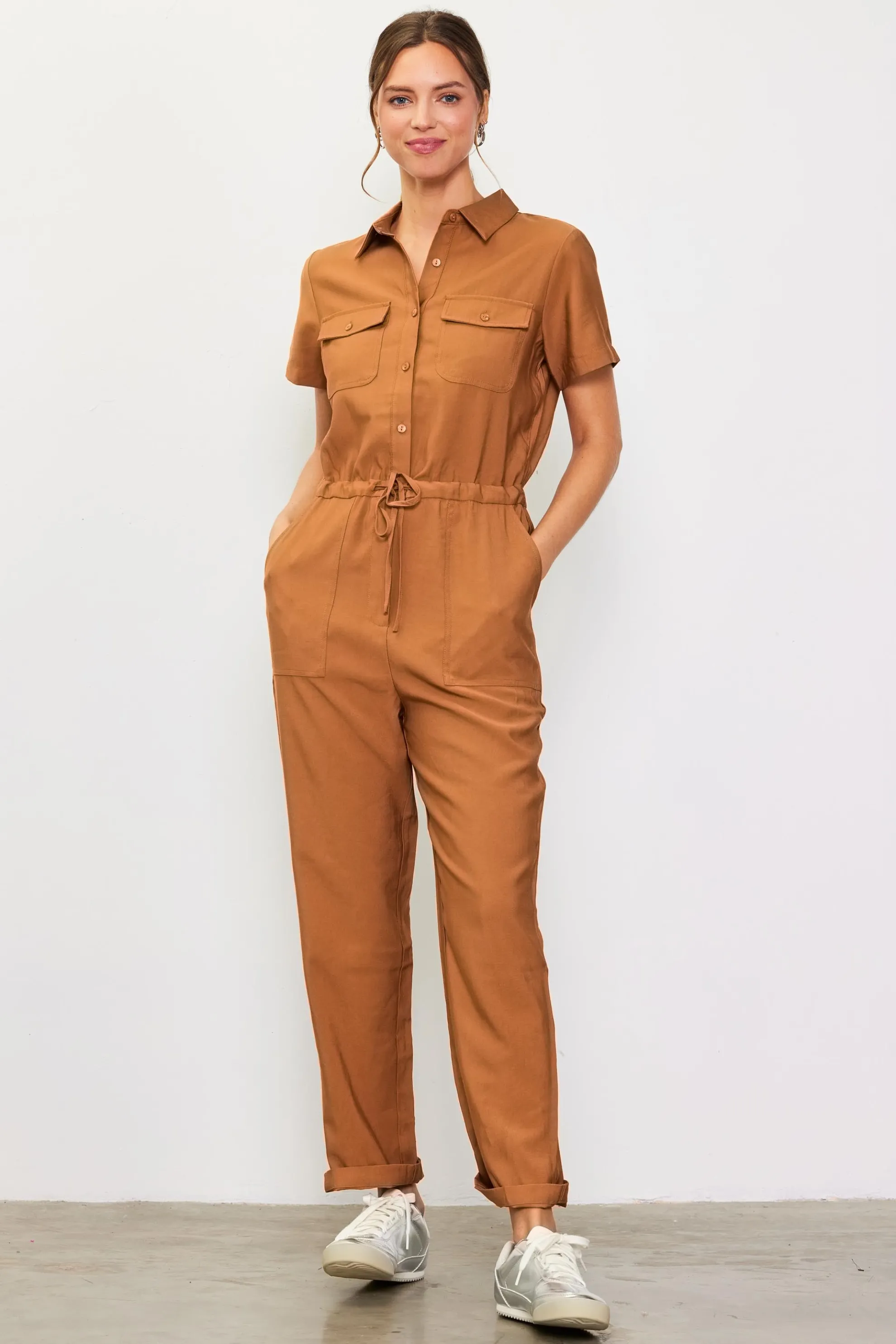 Utility Short Sleeve Jumpsuit