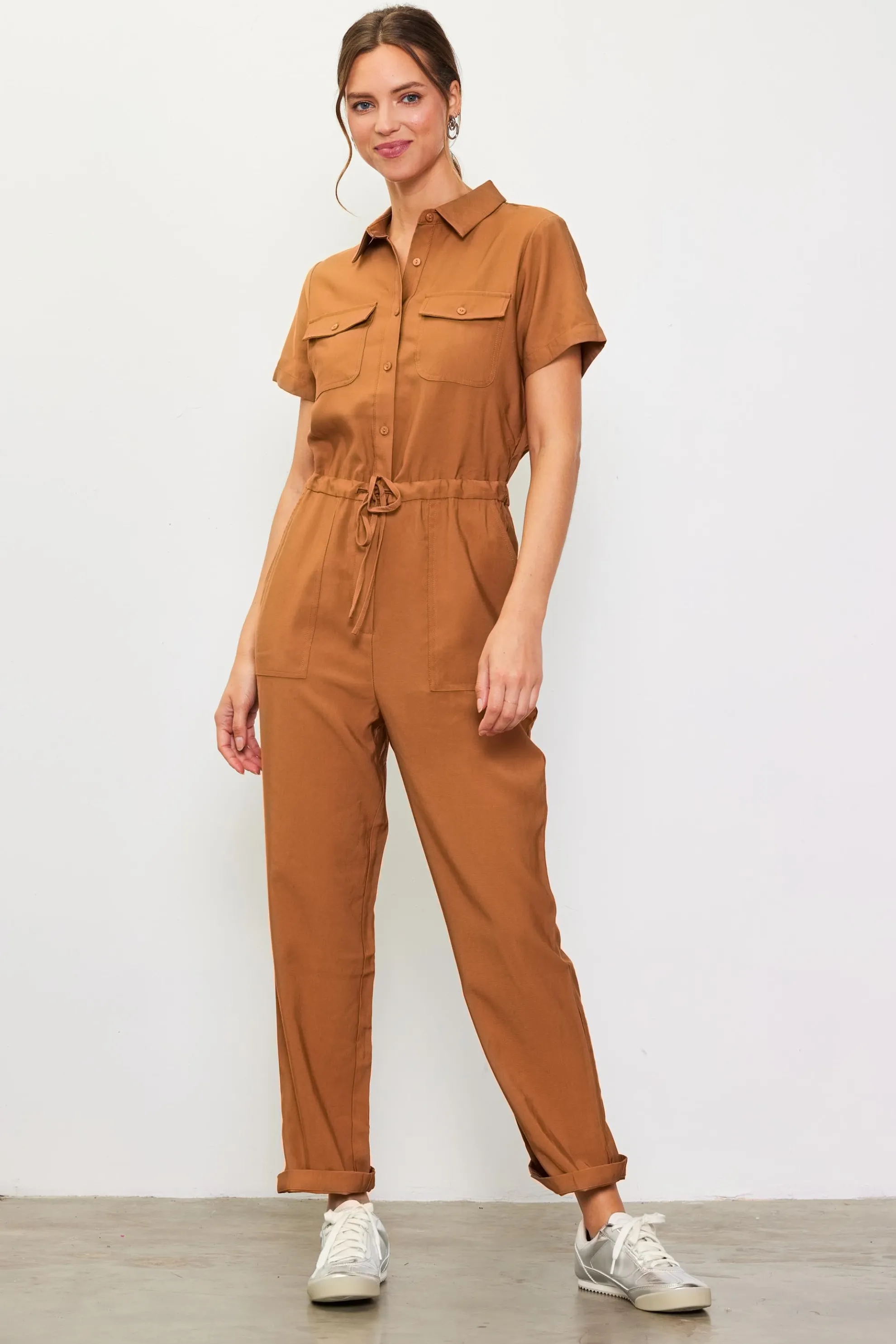 Utility Short Sleeve Jumpsuit