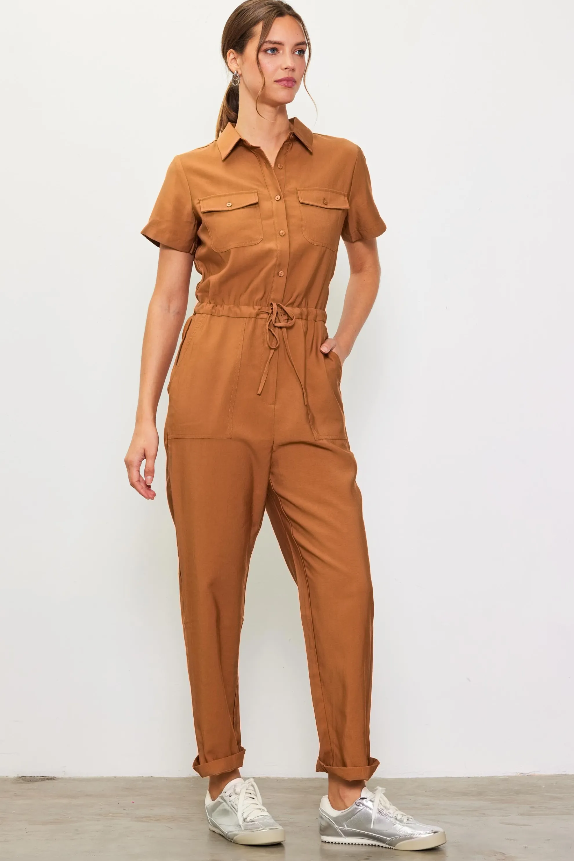 Utility Short Sleeve Jumpsuit