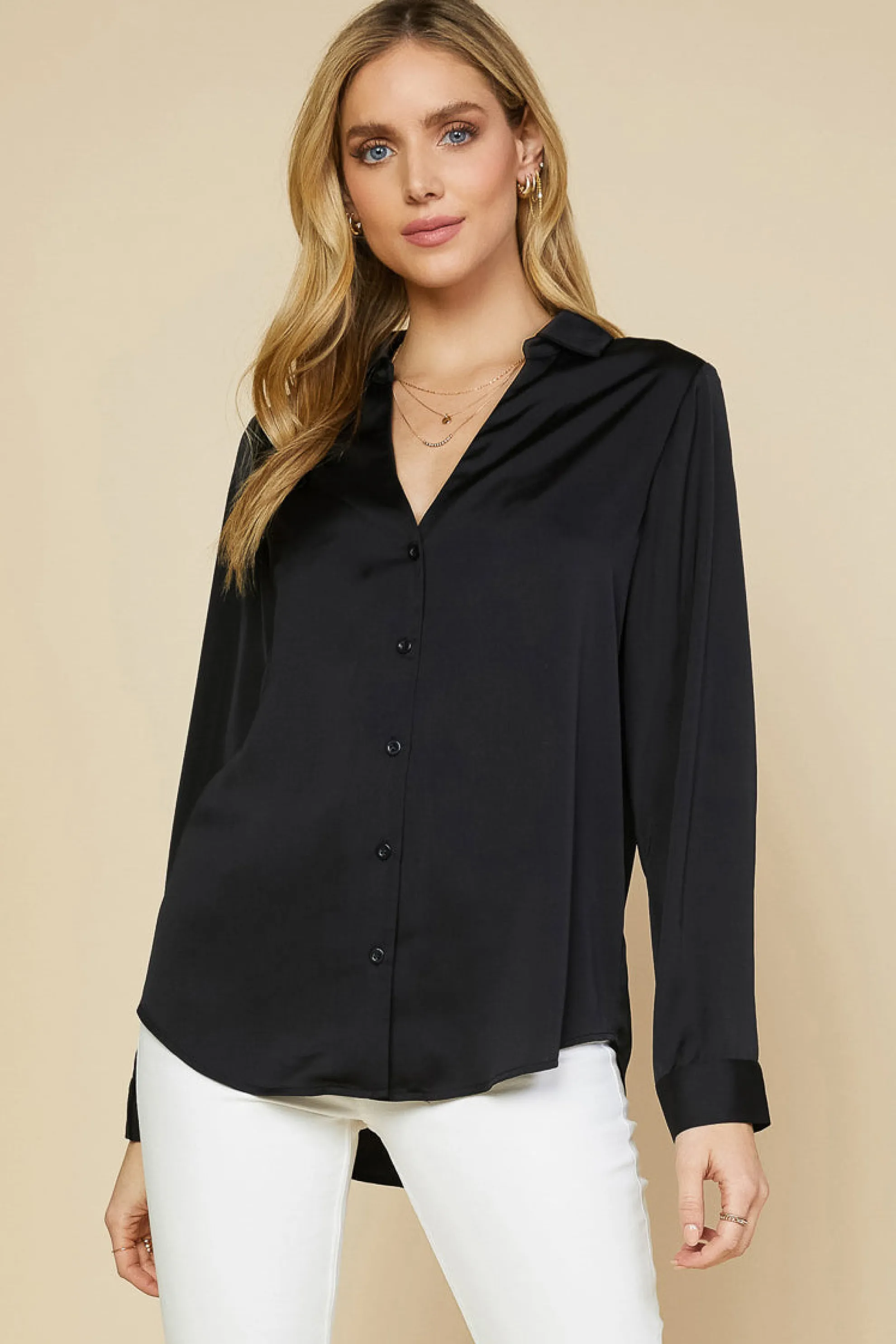 Recycled Button Down Top