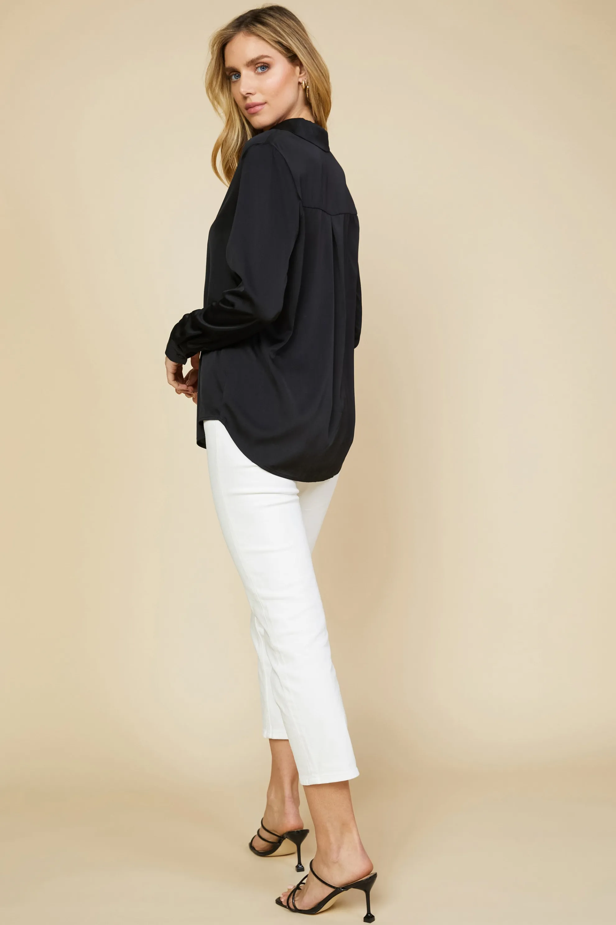 Recycled Button Down Top