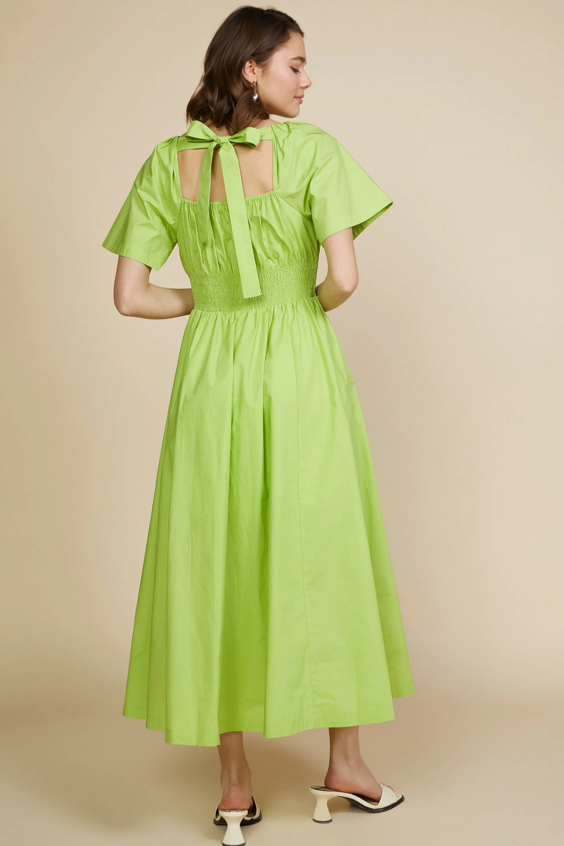 Andrea Poplin Midi Dress