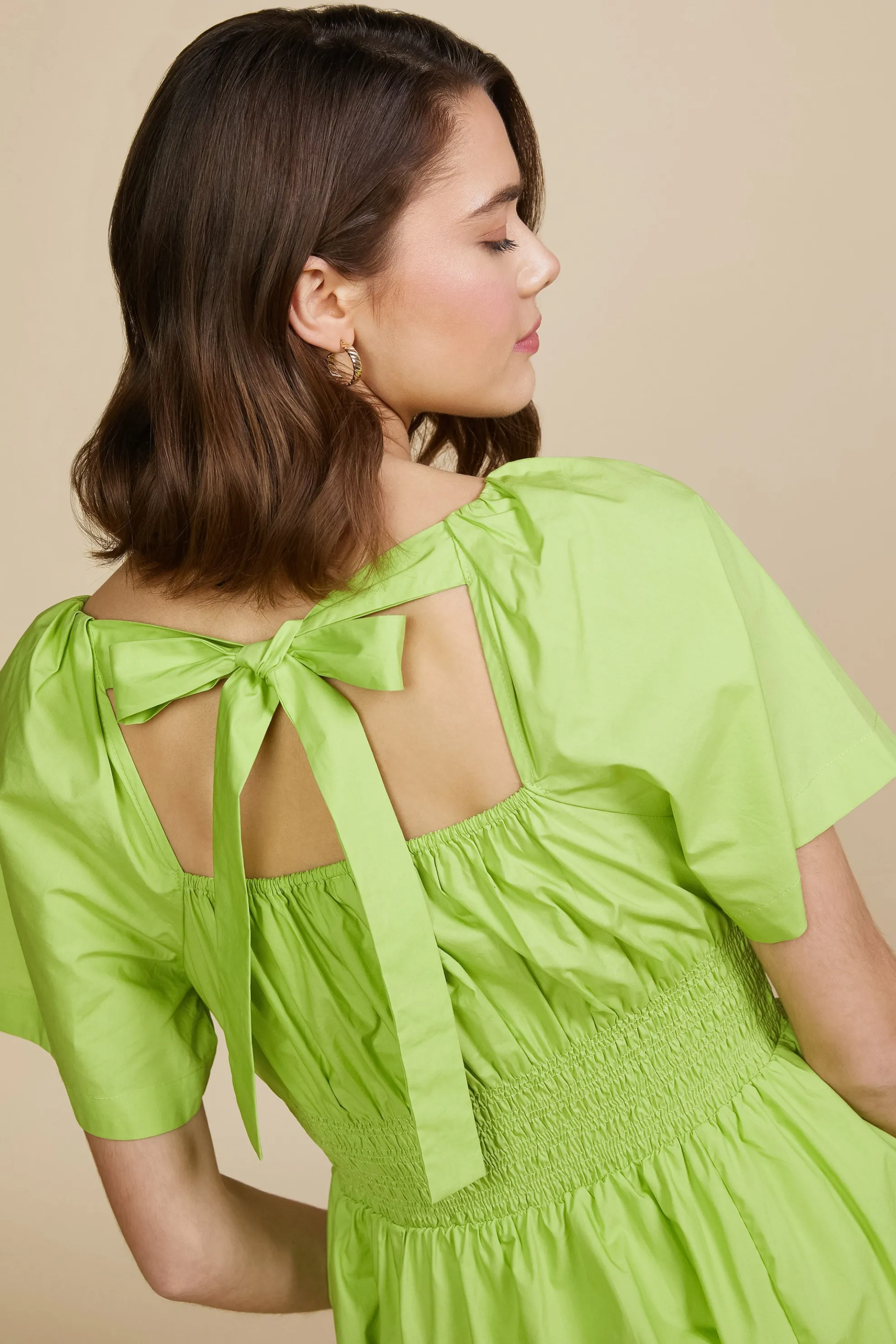 Andrea Poplin Midi Dress